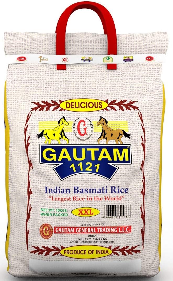 Gautam 1121 Indian Basmati Rice 10kg - Image 1